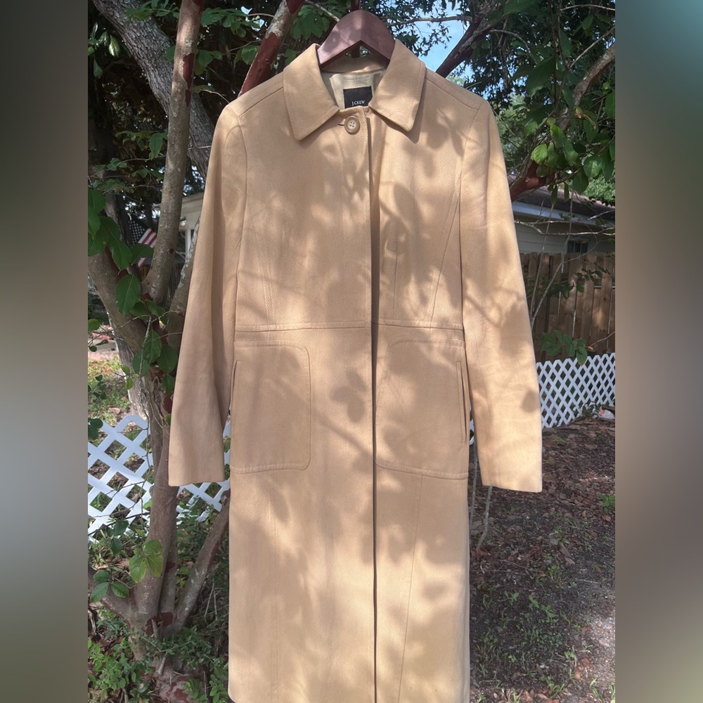 Long J Crew Jacket (trench coat)
